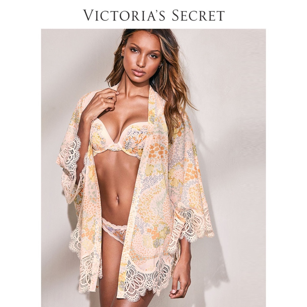 VS Dream Angels Boho Lace Floral Kimono Robe